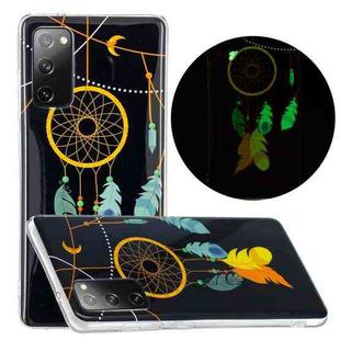 For Samsung Galaxy S20 FE Luminous TPU Mobile Phone Protective Case(Black Wind Chimes)