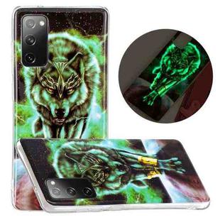 For Samsung Galaxy S20 FE Luminous TPU Mobile Phone Protective Case(Ferocious Wolf)