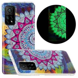 For Xiaomi Mi 10T 5G & 10T Pro 5G Luminous TPU Mobile Phone Protective Case(Half-flower)