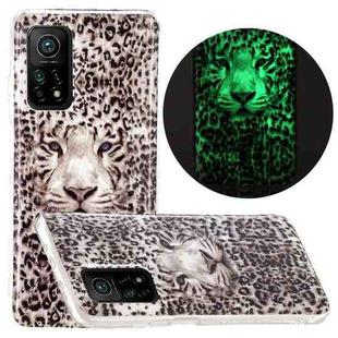 For Xiaomi Mi 10T 5G & 10T Pro 5G Luminous TPU Mobile Phone Protective Case(Leopard Tiger)