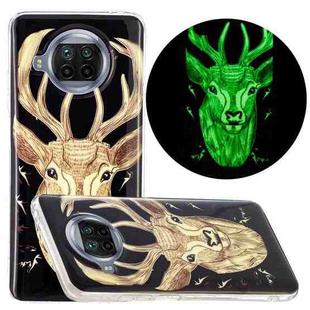 For Xiaomi Mi 10T Lite 5G Luminous TPU Mobile Phone Protective Case(Deer Head)