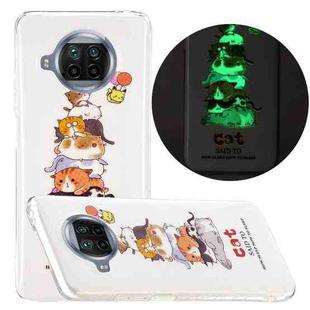 For Xiaomi Mi 10T Lite 5G Luminous TPU Mobile Phone Protective Case(Cat)