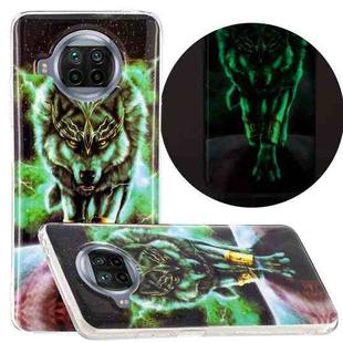 For Xiaomi Mi 10T Lite 5G Luminous TPU Mobile Phone Protective Case(Ferocious Wolf)