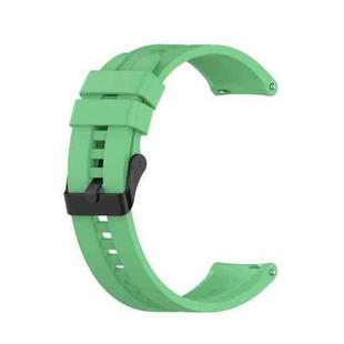 For Huawei Watch GT 2 42mm Silicone  Watch Band with Black Buckle(Mint Green)