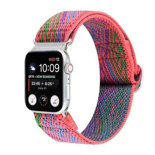 Metal Japanese Buckle Elastic Nylon Watch Band For Apple Watch Ultra 49mm / Series 8&7 45mm / SE 2&6&SE&5&4 44mm / 3&2&1 42mm(16)
