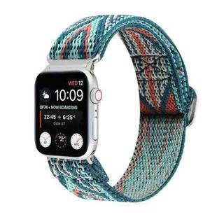Metal Japanese Buckle Elastic Nylon Watch Band For Apple Watch Ultra 49mm / Series 8&7 45mm / SE 2&6&SE&5&4 44mm / 3&2&1 42mm(17)
