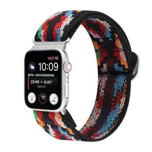 Metal Japanese Buckle Elastic Nylon Watch Band For Apple Watch Series 7 41mm / 6 & SE & 5 & 4 40mm / 3 & 2 & 1 38mm(5)