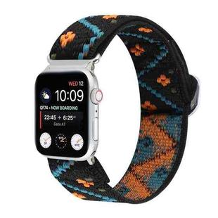 Metal Japanese Buckle Elastic Nylon Watch Band For Apple Watch Series 9&8&7 41mm / SE 3&SE 2&6&SE&5&4 40mm / 3&2&1 38mm(8)