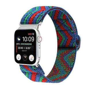 Metal Japanese Buckle Elastic Nylon Watch Band For Apple Watch Series 7 41mm / 6 & SE & 5 & 4 40mm / 3 & 2 & 1 38mm(18)