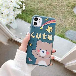 Cartoon Pattern TPU Protective Case For iPhone 11 Pro Max(CUTE Bear)