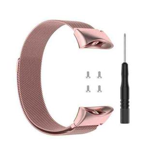 For Garmin Forerunner 45 / 45S / Swim 2 Milanese Watch Band(Rose Pink)