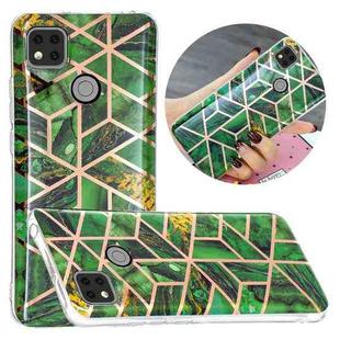 For Xiaomi Redmi 9C Electroplating TPU Phone Protective Case(Green Diamond)