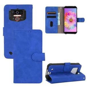 For Oukitel WP5 Solid Color Skin Feel Magnetic Buckle Horizontal Flip Calf Texture PU Leather Case with Holder & Card Slots & Wallet(Blue)