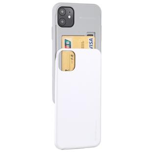 For iPhone 11 MERCURY GOOSPERY SKY SLIDE BUMPER TPU + PC Case with Card Slot(White)