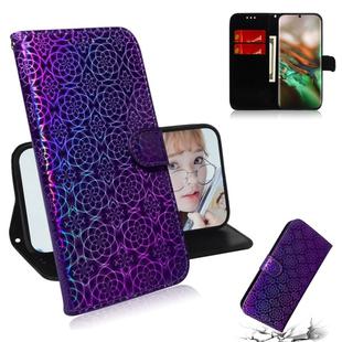 For Galaxy Note 10 Solid Color Colorful Magnetic Buckle Horizontal Flip PU Leather Case with Holder & Card Slots & Wallet & Lanyard(Purple)