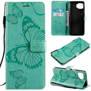 For Motorola Moto G 5G Plus 3D Butterflies Embossing Pattern Horizontal Flip Leather Case with Holder & Card Slot & Wallet(Green)