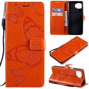 For Motorola Moto G 5G Plus 3D Butterflies Embossing Pattern Horizontal Flip Leather Case with Holder & Card Slot & Wallet(Orange)