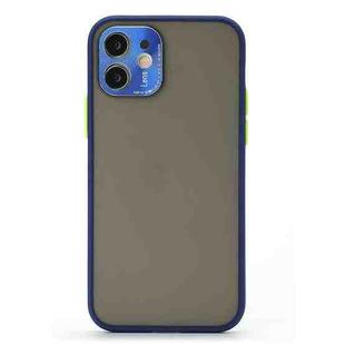 Full Coverage TPU + PC Protective Case with Metal Lens Cover For iPhone 12(Blue Green Black)