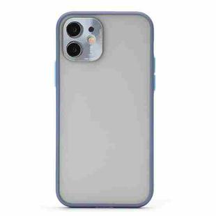 Full Coverage TPU + PC Protective Case with Metal Lens Cover For iPhone 12(Blue Sky Blue)