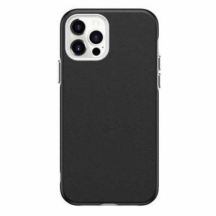 For iPhone 12 mini Business Style PU + PC Protective Case (Black)