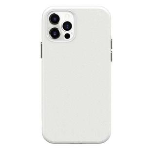 For iPhone 12 Pro Max Business Style PU + PC Protective Case(White)