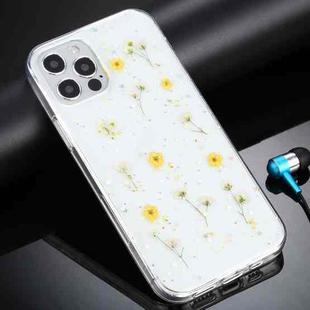 For iPhone 11 Pro Gypsophila Flowers Pattern TPU Protective Case (Yellow)
