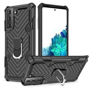 For Samsung Galaxy S21 5G Cool Armor PC + TPU Shockproof Case with 360 Degree Rotation Ring Holder(Black)