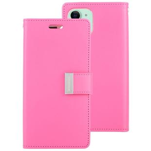 For iPhone 11 MERCURY GOOSPERY RICH DIARY Crazy Horse Texture Horizontal Flip Leather Case  with Holder & Card Slots & Wallet(Rose Red)