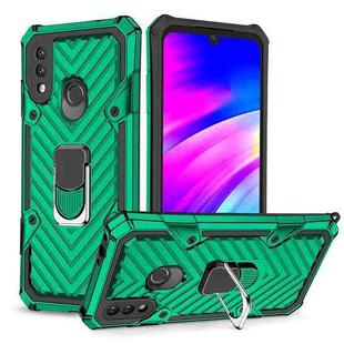 For Xiaomi Redmi 7 Cool Armor PC + TPU Shockproof Case with 360 Degree Rotation Ring Holder(Dark Green)
