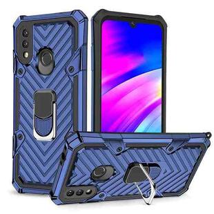 For Xiaomi Redmi 7 Cool Armor PC + TPU Shockproof Case with 360 Degree Rotation Ring Holder(Blue)