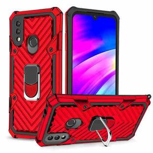 For Xiaomi Redmi 7 Cool Armor PC + TPU Shockproof Case with 360 Degree Rotation Ring Holder(Red)