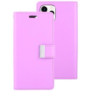 For iPhone 11 Pro MERCURY GOOSPERY RICH DIARY Crazy Horse Texture Horizontal Flip Leather Case  with Holder & Card Slots & Wallet(Purple)