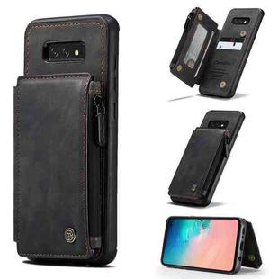 For Samsung Galaxy S10e CaseMe C20 Multifunctional PC + TPU Protective Case with Holder & Card Slot & Wallet(Black)