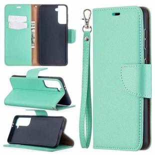 For Samsung Galaxy S21 5G Litchi Texture Pure Color Horizontal Flip Leather Case with Holder & Card Slots & Wallet & Lanyard(Green)