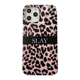 For iPhone 11 Pro Magazine Leopard Half Coverage IMD Protective Case (Black)