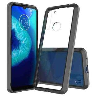 For Motorola Moto G8 Power Lite Shockproof Scratchproof TPU + Acrylic Protective Case(Black)