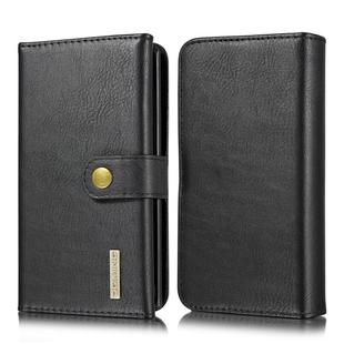 For Galaxy Note 10 DG.MING Triple Fold Crazy Horse Texture Magnetic Horizontal Flip Leather Case with Holder & Card Slots & Wallet(Black)