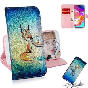 Colored Drawing Pattern Colorful Magnetic Buckle Horizontal Flip PU Leather Case with Holder & Card Slots & Wallet & Lanyard For Galaxy A70(Fox)