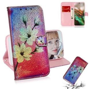 Colored Drawing Pattern Colorful Magnetic Buckle Horizontal Flip PU Leather Case with Holder & Card Slots & Wallet & Lanyard For Galaxy Note 10 / 10 5G(Magnolia)