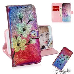 Colored Drawing Pattern Colorful Magnetic Buckle Horizontal Flip PU Leather Case with Holder & Card Slots & Wallet & Lanyard For Galaxy Note 10+ / 10+ 5G(Magnolia)