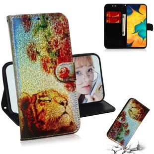 Colored Drawing Pattern Colorful Magnetic Buckle Horizontal Flip PU Leather Case with Holder & Card Slots & Wallet & Lanyard For Galaxy A20 / A30(Tiger Rose)