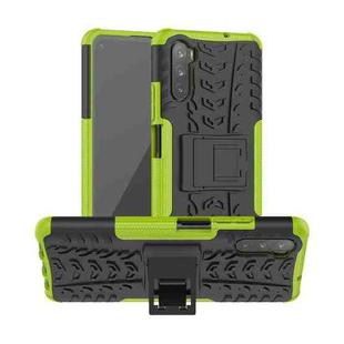 For Huawei Mate 40 lite / Maimang 9 Tire Texture Shockproof TPU+PC Protective Case with Holder(Green)