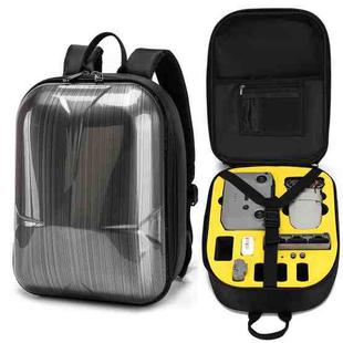 Waterproof Backpack Shoulders Turtle Shell Storage Bag for DJI Mavic Mini 2(Yellow Liner)