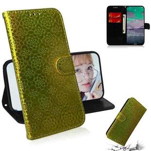 For Nokia 3.4 Solid Color Colorful Magnetic Buckle Horizontal Flip PU Leather Case with Holder & Card Slots & Wallet & Lanyard(Gold)