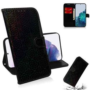 For Samsung Galaxy S21+ 5G Solid Color Colorful Magnetic Buckle Horizontal Flip PU Leather Case with Holder & Card Slots & Wallet & Lanyard(Black)