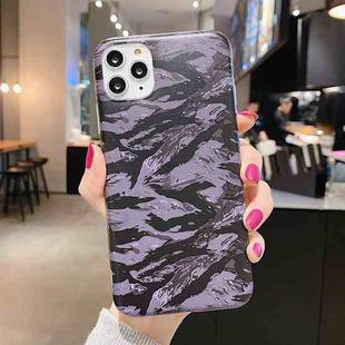 For iPhone 11 Pro Max Shockproof IMD Camouflage TPU Protective Case (Black)