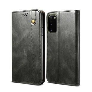 For Samsung Galaxy S20 FE 5G / 4G / S20 Fan Edition / S20 Lite / S20 FE 2022 Wax Crazy Horse Texture Leather Case (Dark Green)