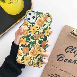 Painting Flower PC Phone Protective Case For iPhone 11 Pro(Little Yellow Flower)