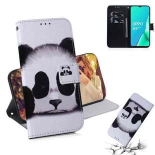 For OPPO A11x / A11 / A5 (2020) / A9 (2020) Coloured Drawing Horizontal Flip Leather Case, with Holder & Card Slots & Wallet(Panda)