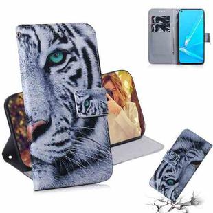For OPPO A52 / A72 / A92 Coloured Drawing Horizontal Flip Leather Case, with Holder & Card Slots & Wallet(Tiger)